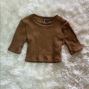 3/4 sleeve Zara crop top